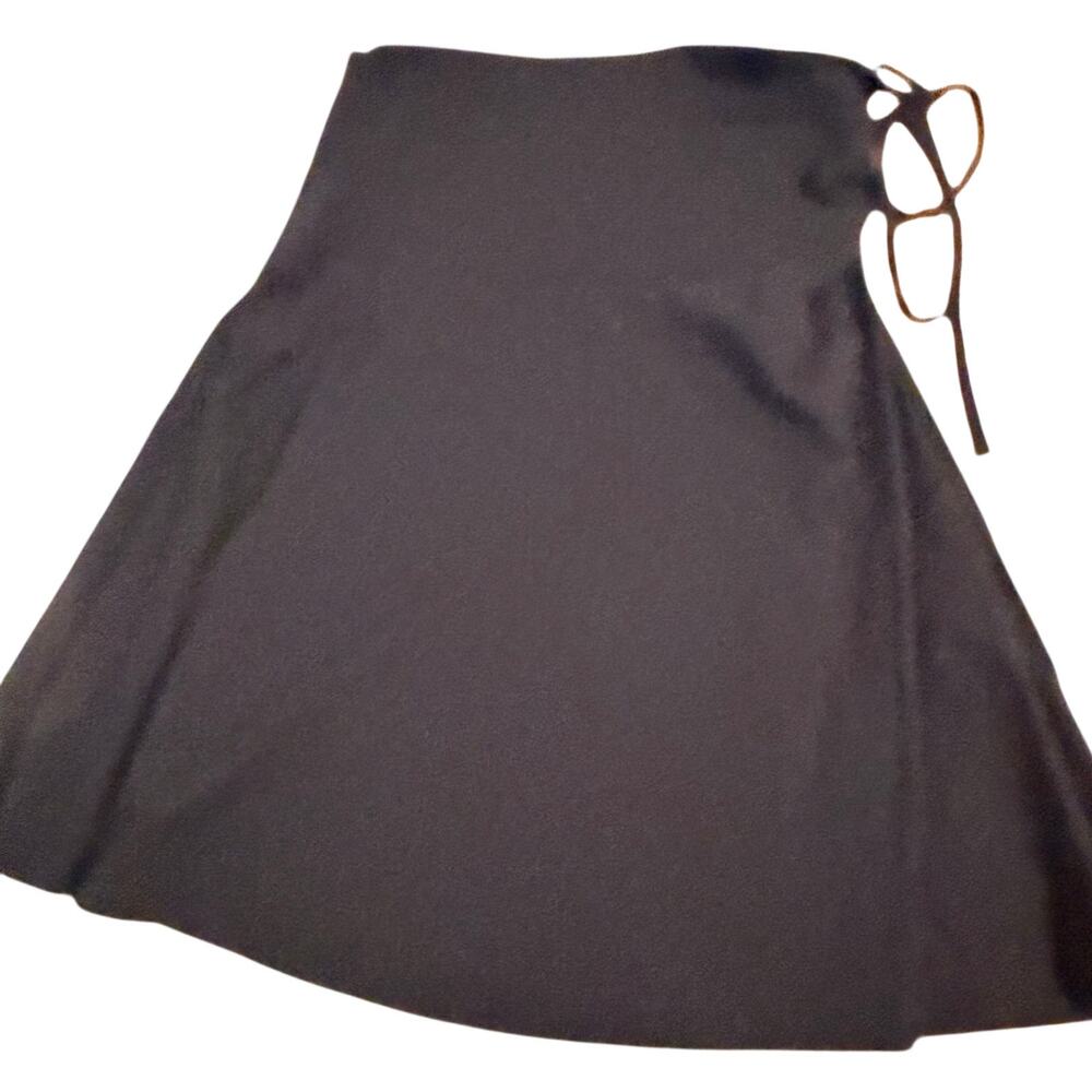 Patagonia wrap skirt with tie on side A line classy work wear lightweight sz M - Picture 5 of 6